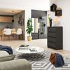 Home Collective Kommode 60 cm breit Holz Highboard Sideboard für Flur Schlafzimmer Wohnzimmer (Kommode Schlafzimmer Kommode mit Schubladen Holz Schrank), Kinderzimmer Organizer, 99 cm hoch mit 4 Schubladen graphit Bild 2