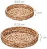 Relaxdays 2-tlg. Tablett Set aus Wasserhyazinthe Bild 5