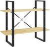 vidaXL Bücherregal 2 Böden 80x30x70 cm Massivholz Kiefer 806452 Bild 2