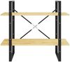 vidaXL Bücherregal 2 Böden 80x30x70 cm Massivholz Kiefer 806452 Bild 5
