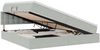 vidaXL LED-Speicherbett mit Matratze Hellgrau 200 x 200 cm Samt 3371535 Bild 2