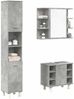 vidaXL 3-tlg. Badmöbel-Set Betongrau Holzwerkstoff 3324855 Bild 1