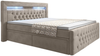 Boxspringbett Menzogna mit LED und Stauraum (2 Schubladen) 120x200 Beige H2 (bis 70kg) Bild 1