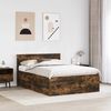 vidaXL Bettrahmen Geräucherte Eiche 160 x 200 cm Holzwerkstoff 3408561 Bild 3