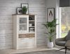 FORTE 'Duro' Highboardvitrine, Holzwerkstoff, Weiß/Beige/Braun, 109,8 x 160,3 x 41,3 cm Bild 3