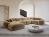 Wohnlandschaft Solverde XL in Samtstoff - Samtstoff - braun - Links Bild 2
