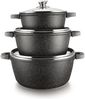 Cheffinger 6-tlg. Kochtopfset 24-28-32CM Topf Induktion Alu Guss Pfanne Bild 2