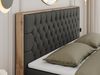 Boxspringbett, Schlafzimmerbett, Bettkasten - AMORE - 180 x 200 cm - Dunkelgrau Kunstleder - H3 Bild 3