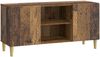 vidaXL TV-Schränk 102 x 34,5 x 50 cm Altholz Holzwerkstoff 895163 Bild 2