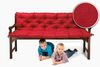sunnypillow Bankauflage Bankauflage Stuhlkissen viele Farben und Größen zur Auswahl, 150 cm x 40 cm x 40 cm rot Bild 2