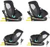 Moni Kindersitz Serengeti i-Size (40-150cm) Isofix, Kuscheltier, Nackenkissen schwarz Bild 2