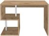 Dmora Schreibtisch Acan, linearer PC-Schreibtisch, Mehrzweck-Bürotisch, platzsparender Schreibtisch mit mehreren Positionen, 100 % Made in Italy, 100 x 50 x 78 cm, Eiche Bild 5
