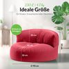 Green Bean® Sitzsack Sofa mit Füllmaterial - Lounge im Sitzsack-Design 90x50cm mit ergonomischer Rückenlehne & waschbarem Bezug - Indoor und Outdoor geeignet in Rot Bild 3
