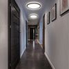 B.K.Licht Deckenleuchte LED Deckenleuchte schwarz Backlight-Effekt 18W 2.400lm, LED fest integriert, Kaltweiß, ultraflaches LED Paneel schwarz 4000K 293x28 mm Bild 2