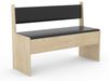 VCM Essgruppe Esal 918351 Anthrazit / Honig-Eiche H. 80 x B. 110 x T. 42 cm Bild 4