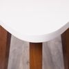 Beistelltisch TRIANGLE braun/weiß Telefontisch Sofatisch Nachttisch Holz 52cm Bild 5