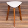 Beistelltisch TRIANGLE braun/weiß Telefontisch Sofatisch Nachttisch Holz 52cm Bild 4