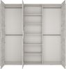 Kleiderschrank 3-türig, weiß Eiche, AMANTEA-129 Bild 2