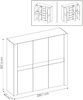 Kleiderschrank 3-türig, weiß Eiche, AMANTEA-129 Bild 5