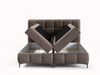 Boxspringbett Schlafzimmerbett SOPHIE 200x200cm Stoff Salvador Schokobraun Bild 3