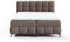 Boxspringbett Schlafzimmerbett SOPHIE 200x200cm Stoff Salvador Schokobraun Bild 4