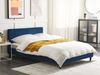 Bett mit Lattenrost FITOU 140 x 200 cm Samtstoff Dunkelblau Bild 3