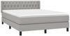 vidaXL Boxspringbett mit Matratze Hellgrau 140x200 cm Stoff 3129953 Bild 3