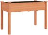 vidaXL Pflanzkübel mit Einsatz und Rollen Braun 118x59x80cm Tannenholz 3157827 Bild 3
