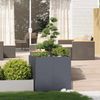 vidaXL Pflanzgefäß Anthrazit 80x80x80 cm Stahl 860782 Bild 3