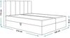 AX LIVING Boxspringbett Bonio I 120cm für höchsten Schlafkomfort Grau Bild 4