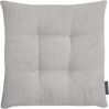 MAGMA Stuhlkissen Sitzkissen INGA - ca. 35 x 35 x 5 cm Cordstoff 4er Set grau Bild 5