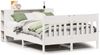 vidaXL Massivholzbett mit Regal ohne Matratze Weiß 150x200 cm Kiefer 3323180 Bild 2