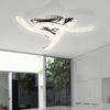 LED Deckenleuchte, Chrom, Kristalle, 54 cm, NABRO Bild 2