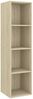 vidaXL 3-tlg. TV-Schrank-Set Sonoma-Eiche Spanplatte [3079748] Bild 4