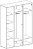 Marmex Möbel Kleiderschrank LUCA LC1 Schrank 3 Türiger mit Kleiderstangen Bild 3