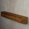 Levandeo® Wandregal, levandeo Wandregal Holz Massiv 80x10cm Nussbaum Farbig Wandboard Bild 4