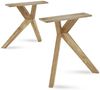 Esstisch Daisie 1 160x78x90 Esszimmertisch Massivholz Wildeiche Bild 4