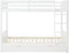 Vente-unique - LIMODARA Bett Holz, Platte Weiß - B 101,5 cm x H 162,5 cm x L 208 cm Bild 3