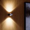 s.luce Beam X moderne Wandleuchte Up & Down eckig Aluminium Bild 2
