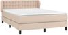 vidaXL Boxspringbett Matratze Cappuccino-Braun 140x200cm Kunstleder 3127318 Bild 3