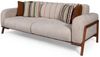 Sitzgruppe/Sofa Set - Wohnzimmergarnitur "Indigo" 3+3+1-Beige Bild 2