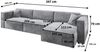Masseno Ecksofa TOLMO mit Schlaffunktion L-Form, Sofa mit Bettkasten Bild 3