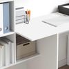 vidaXL Schreibtisch mit Regal Weiß 131,5 x 50 x 106,5 cm Holzwerkstoff 869298 Bild 4