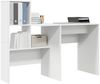 vidaXL Schreibtisch mit Regal Weiß 131,5 x 50 x 106,5 cm Holzwerkstoff 869298 Bild 3
