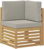 vidaXL Outdoor-Sofagarnitur 6 pcs Weiß und Hellgrau 59 x 59 x 37 cm 3391891 Bild 5