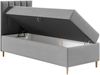 Boxspringbett Chapeni 'Junior 1' beige 100x200 cm Links Bild 3