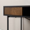 Bronx71 Schreibtisch Maury schwarz / Eiche dunkel 120x55x77cm Bild 3