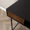 Bronx71 Schreibtisch Maury schwarz / Eiche dunkel 120x55x77cm Bild 4