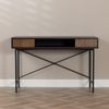 Bronx71 Schreibtisch Maury schwarz / Eiche dunkel 120x55x77cm Bild 2