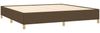 Bettgestell Dunkelbraun 200x200 cm Stoff [347192] Bild 4